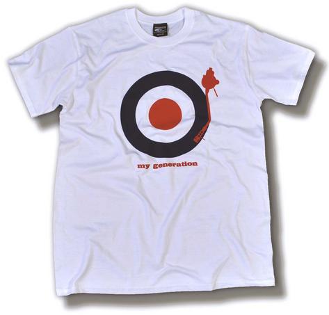 DMC My Generation Mod Retro Turntable T Shirt White  Preview